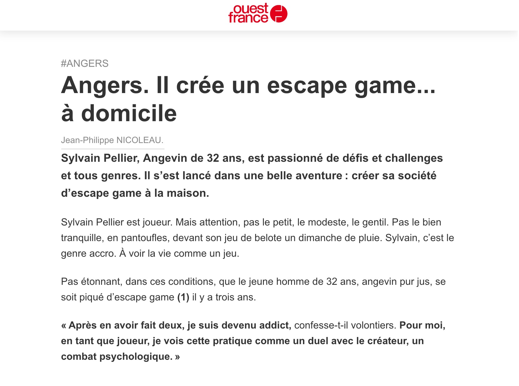 escape game à angers